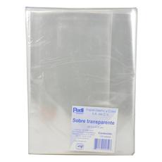 Sobre Transparente 18.5 x 11.5 cm Paquete 100 Piezas Padi