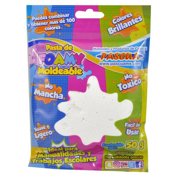 Foamy Moldeable No Mancha 50 g Color Blanco
