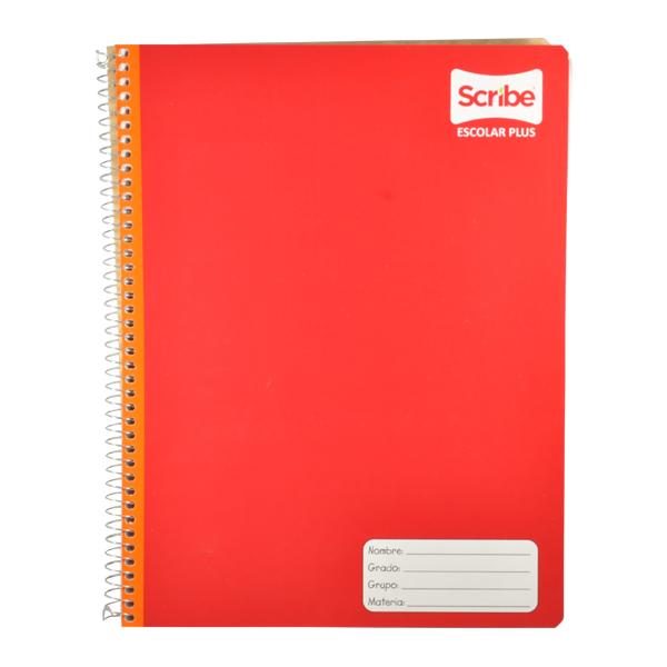 Cuaderno Profesional Blanco Espiral 100 hojas Scribe Escolar Plus
