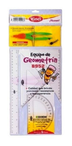 Juego de Geometria Vinci 8952 C/Compas/Presion