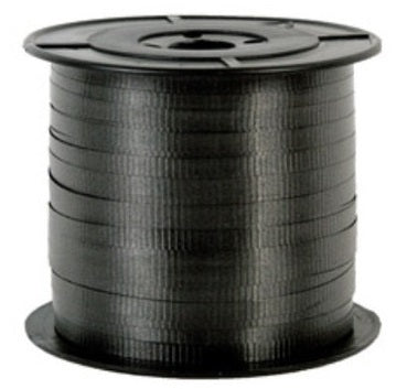 Listón Curling Celosa Liso Negro Rollo 457 metros