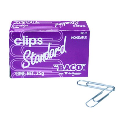 Clips Standard Inoxidable 30 g Baco #1