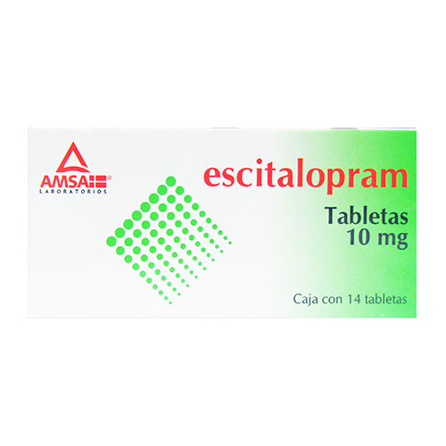 Esitalopram Tabletas 10 mg 14 Tabletas Amsa
