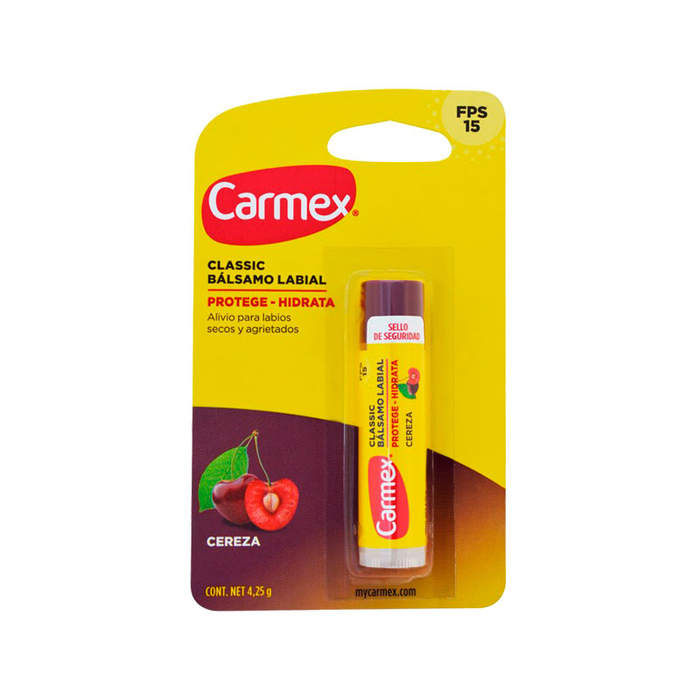 Labial Protege Hidrata Cereza 4.5 g Carmex FPS 15