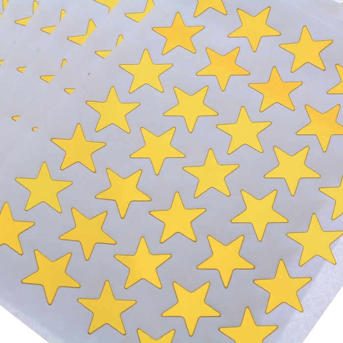 Etiqueta Plantilla Estrellas Hoja con 40 calcomanias