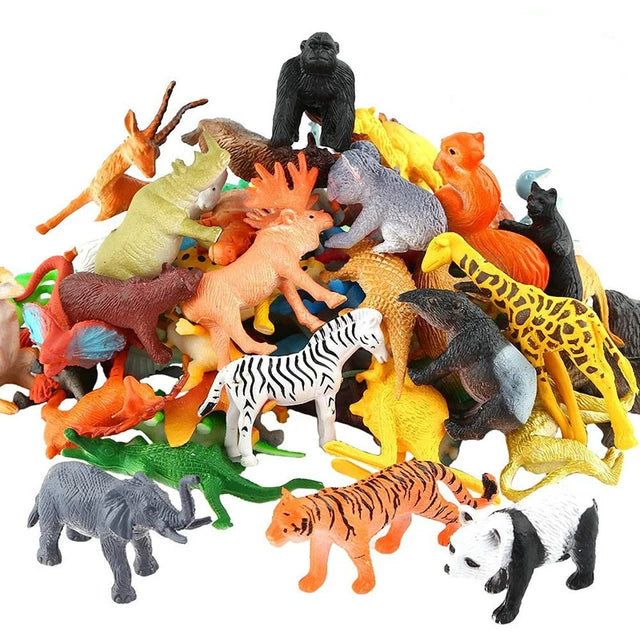 World Animal Set de FIguras Plastico para Maqueta