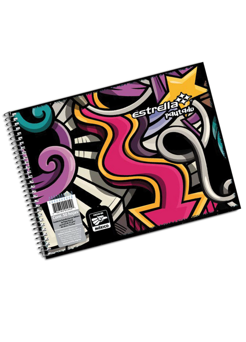 Cuaderno Pautado Italiano Espiral 50 hojas Estrella