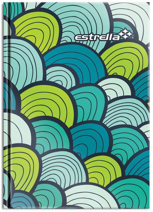 Libreta Pasta Dura 1/8 Raya 96 Hojas 10.7 x 15.3 cm Estrella