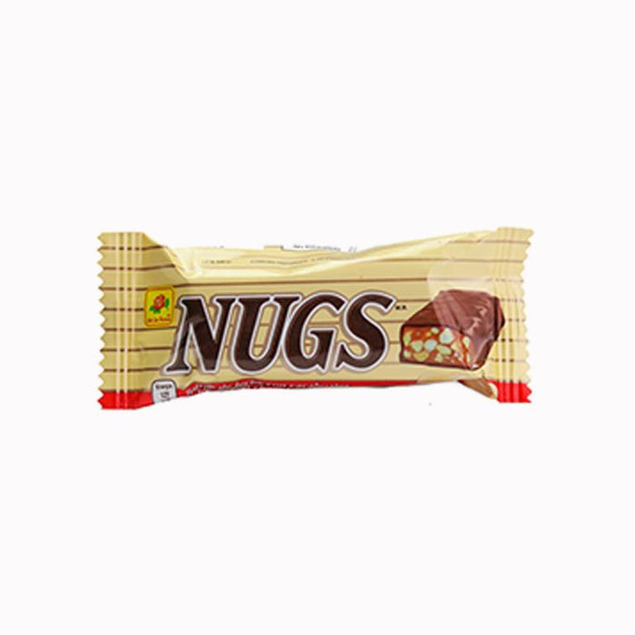 Toffe de Leche con Cacahuates cubierto con Chocolate 28 g Nugs