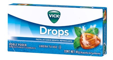 Vick Pastillas Mentol 40G 20 Pastillas