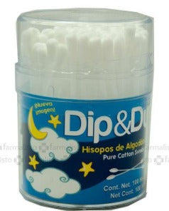 Hisopos De Algodon  Dip & Dub 10 Piezas