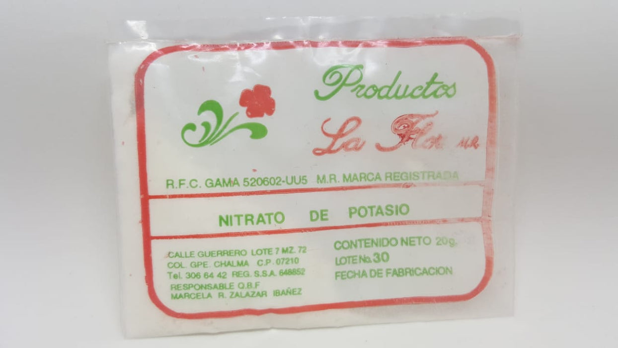 Nitrato de Potasio 20 g Productos La Flor