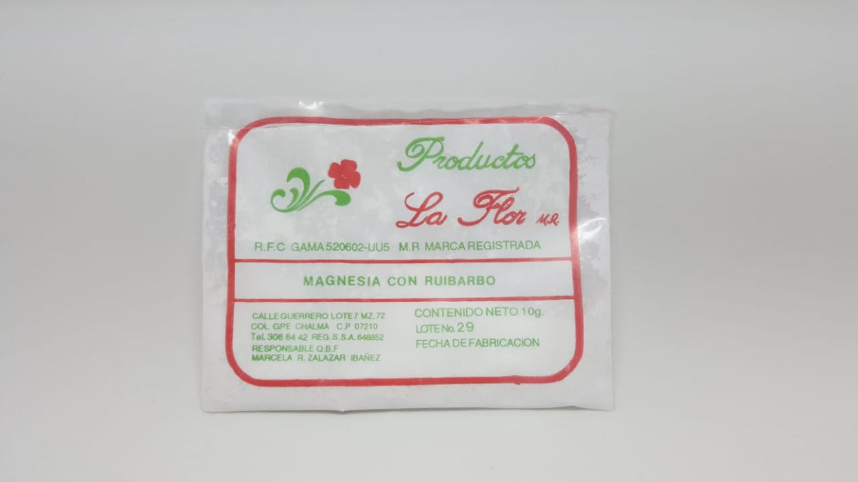 Magnesia con Ruibarbo 10 g Productos La Flor