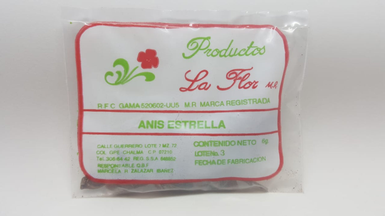 Anis Estrella 6 gr Productos La Flor