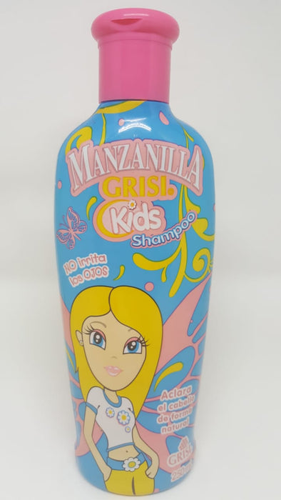 Shampoo Cabello Niños Manzanilla No Irrita Ojos Aclarado 250 ml Grisi