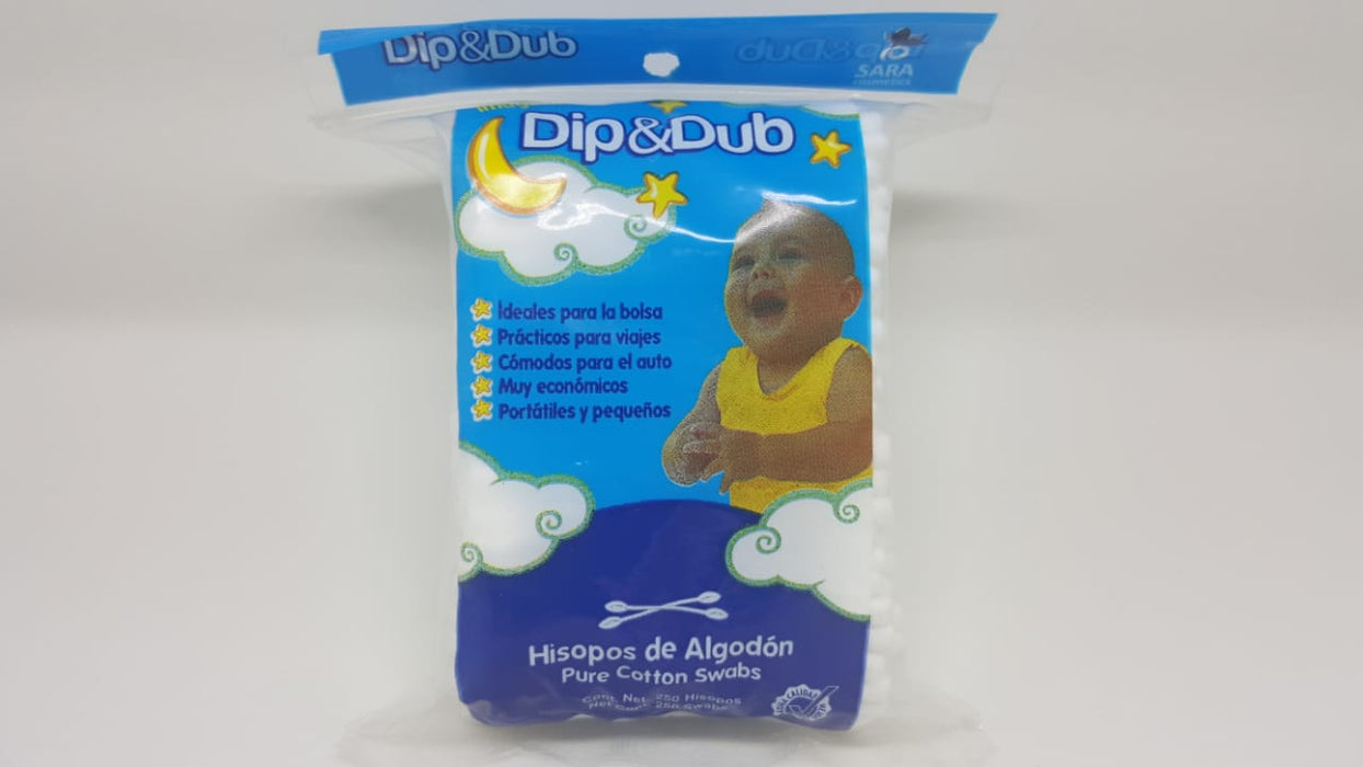 Aplicadores de Algodón Doble Punta 54 piezas Dip Dub