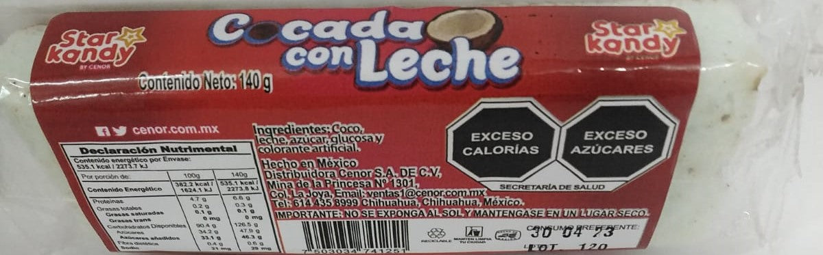 Cocada con Leche 140 g Star kandy