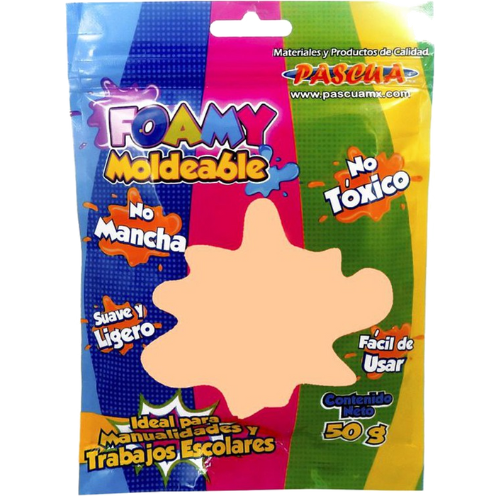 Foamy Moldeable No Mancha 50 g Color Carne Claro