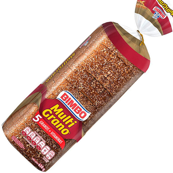 Pan Multigrano 5 Granos Bimbo Grande 610 gr