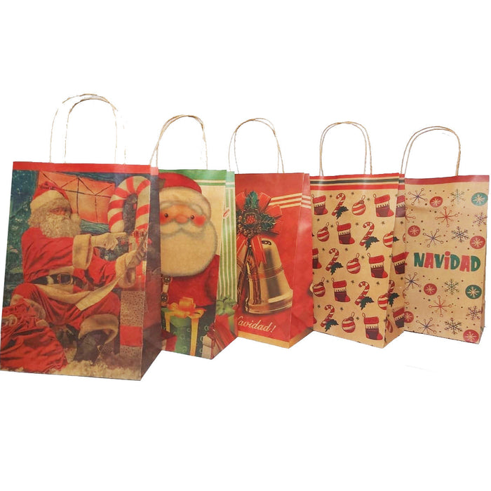 Bolsa De Regalo Kraft Navidad Grande 29x20x10 cm Granmark 11/22