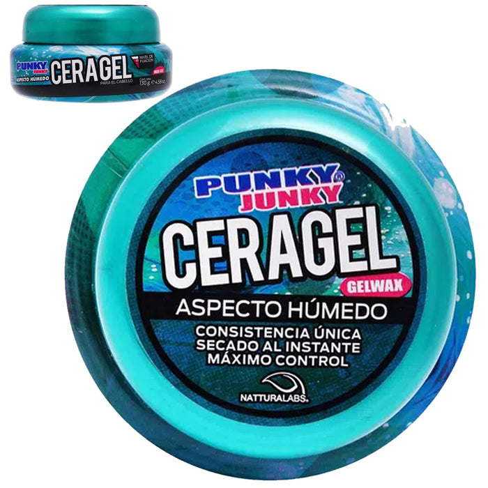Cera Gel Para Peinar Punky Junky Aspecto Humedo 130 g Natturalab