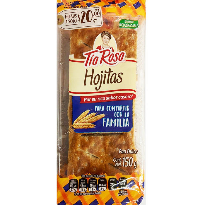 Hojitas 3 Piezas 150 g Tia Rosa