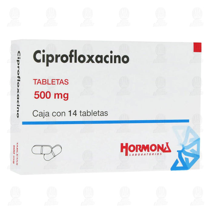 Ciprofloxacino 14 Tabletas 500 mg Hormona