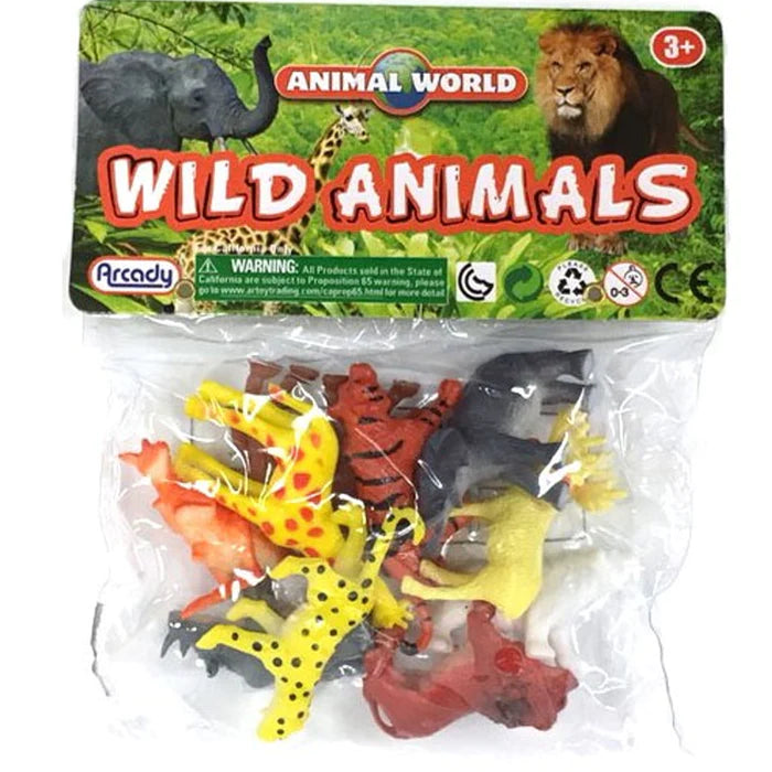 Wild Animals Set de FIguras Plastico para Maqueta