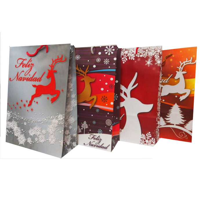 Bolsa de Regalo Grande Navidad Janel 35 x 25 x 10 cm 1 pieza