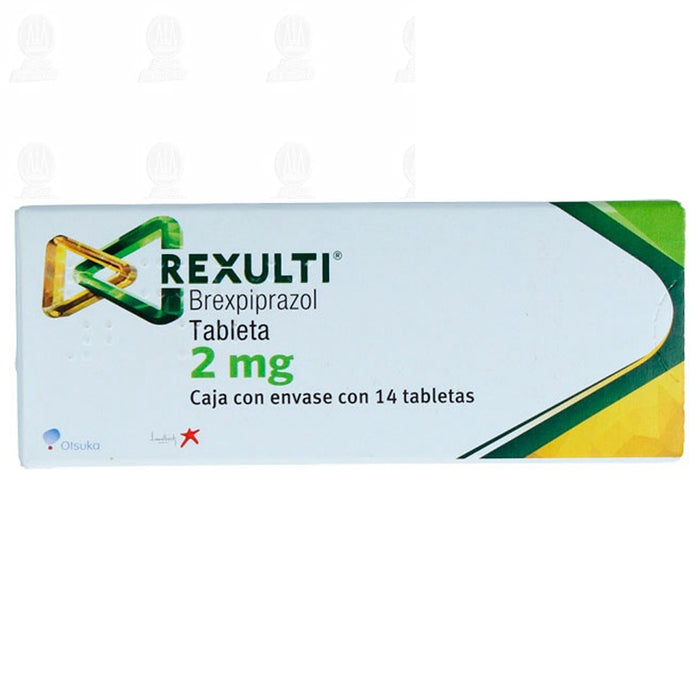 Rexulti Tabletas 2 mg Brexpiprazol Caja con 14 Tabletas
