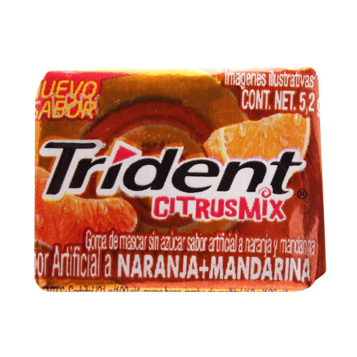 Trident Naranja Mandarina 4 Tabletas 5.2 g Adams
