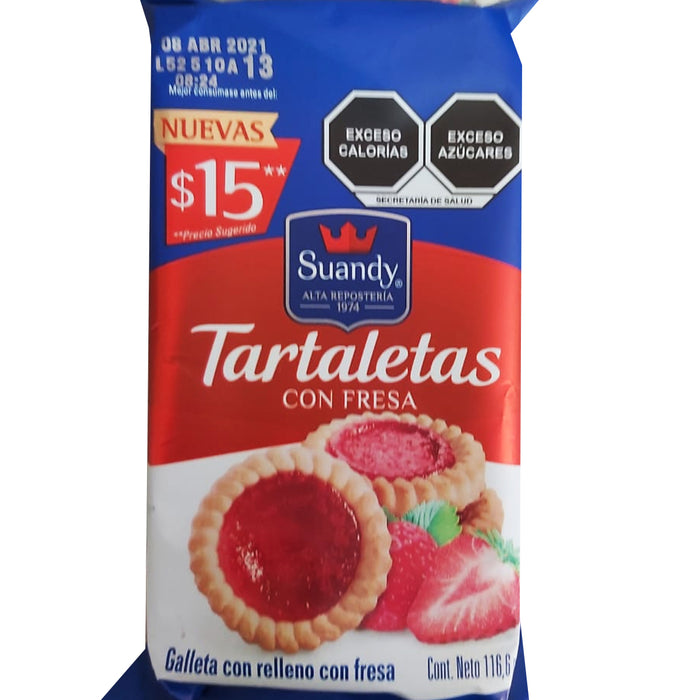 Tartaletas Con Fresa 116.6 g Tia Rosa