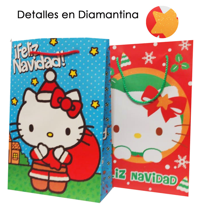 Bolsa de Regalo Grande Navidad Hello Kitty 36 x 25 x 10 cm Granmark