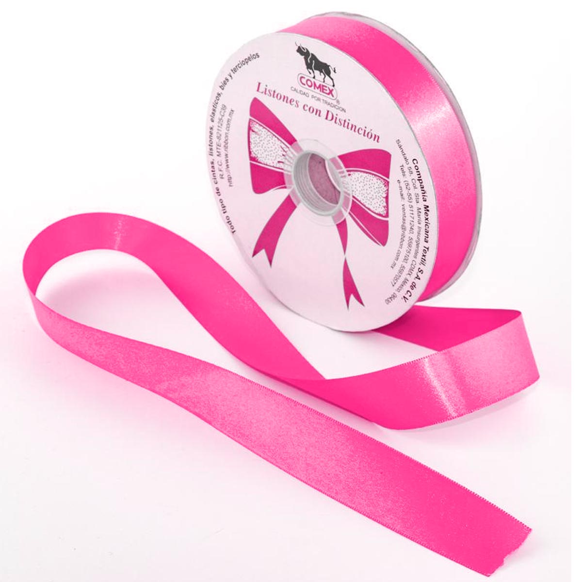 Listón Celosa #5 Ancho 2 cm Rollo 50 m Rosa Mexicano (Rosa Claro ...