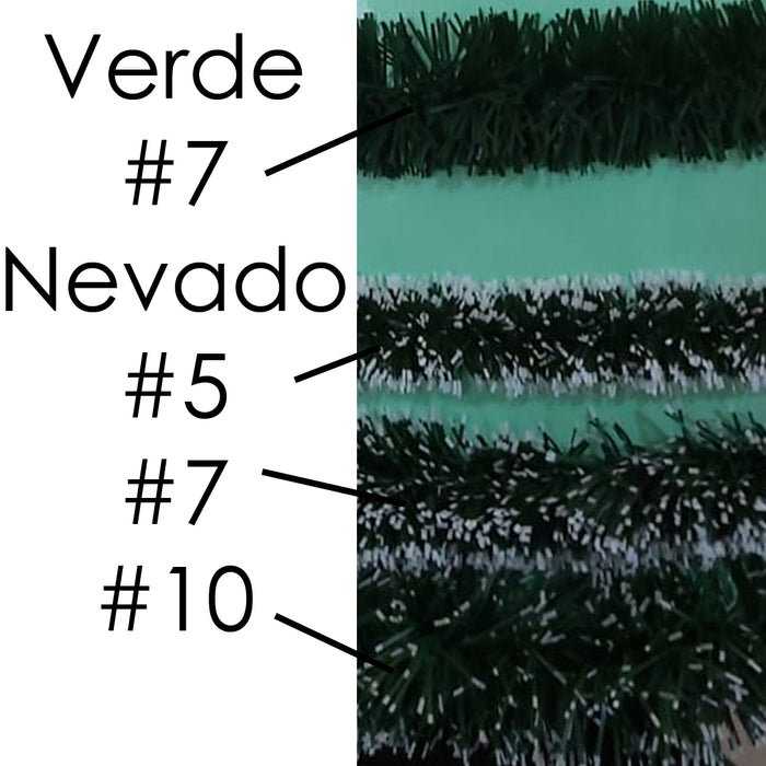 Escarcha Nevado o Verde por Metro # 5