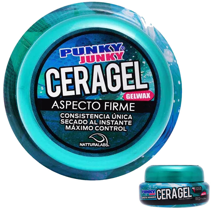 Cera Gel para Peinar Punky Junky Aspecto Firme 130 g Natturalab