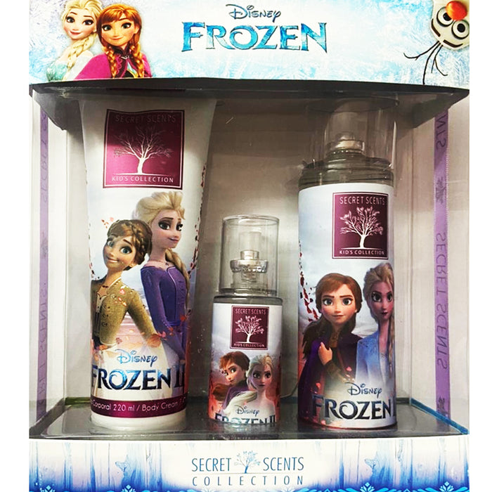 Estuche Secret Frozen Crema Corporal+Splash+Colonia Ideal para Regalar