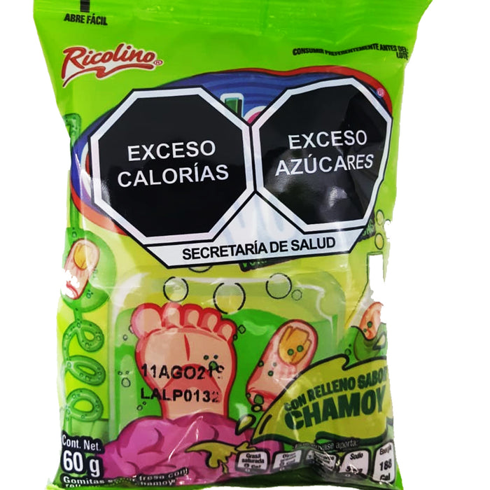 Gomilocas Halloween Sabor Chamoy  Ricolino 60 g Edición Limitada