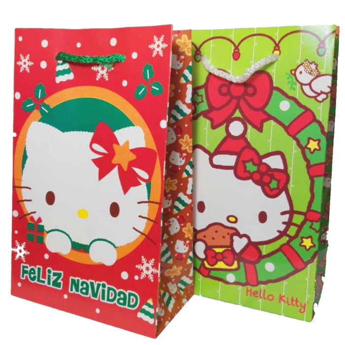 Bolsa de Regalo Chica Con Licencia Granmark Navidad Hello Kitty 22 x 14 x 8 cm