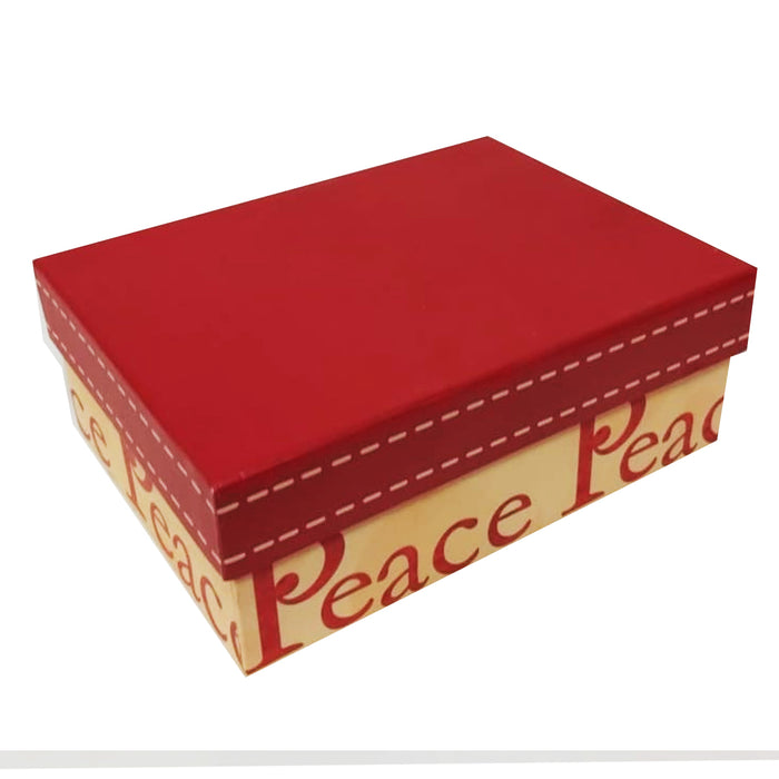 Caja Cartón Navidad Rectangular o Cubo de Cartón Extra Fuerte con Tapa