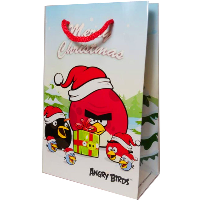Bolsa de Regalo Chica Con Licencia Granmark Angry Birds Navidad 29 x 20 x 11 cm