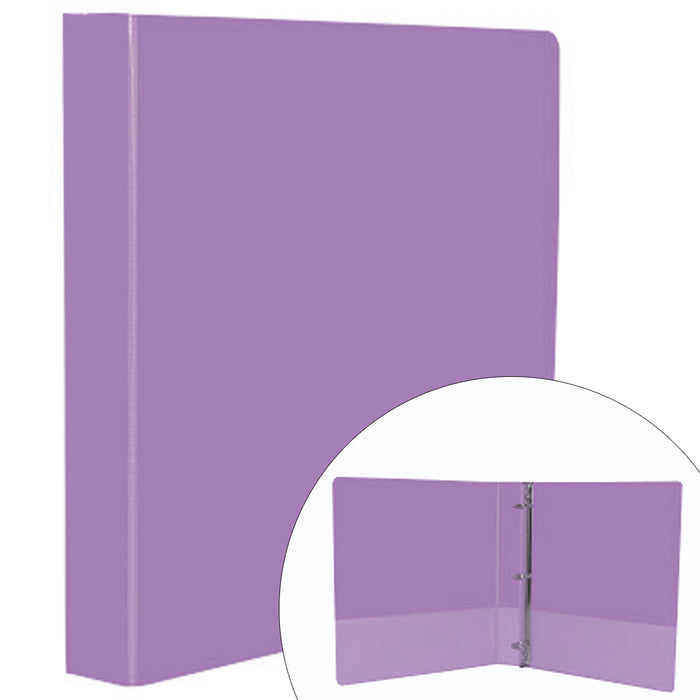 Carpeta Argollas Vinil Morada Vintage Carta Arillo 1 pulgada para 220 Hojas con Ventana Basic-Line