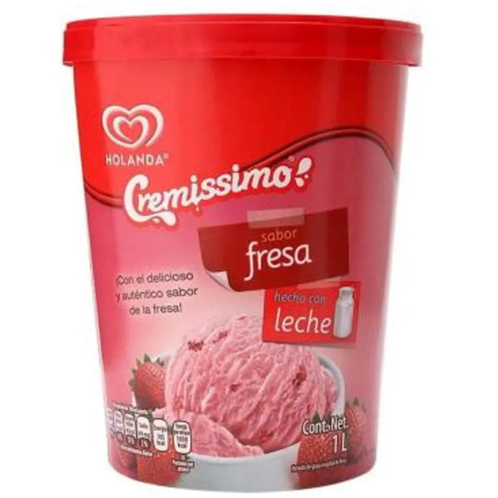 Helado de Fresa 1 Litro Holanda