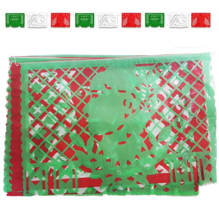 Papel Picado Tricolor Enrramada 4 metros