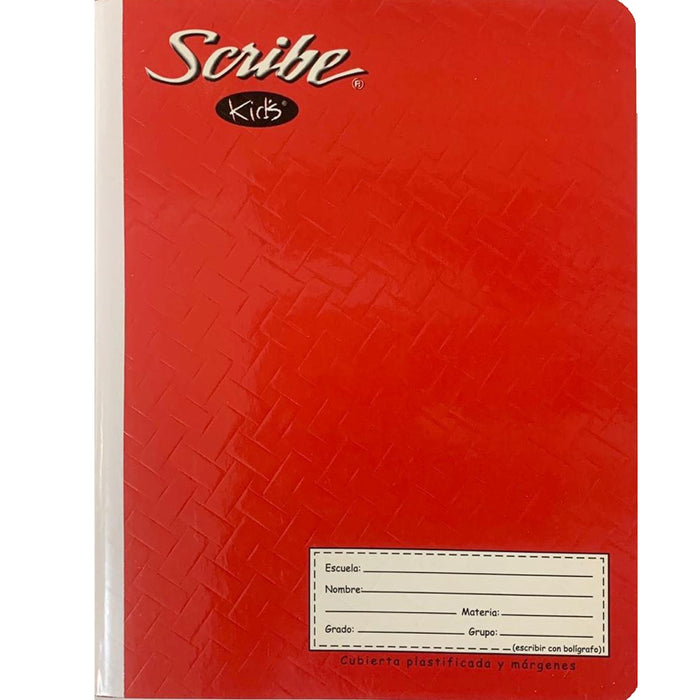 Cuaderno Profesional Cosido Raya Plastificado Textura 100 hojas Scribe Kid´s