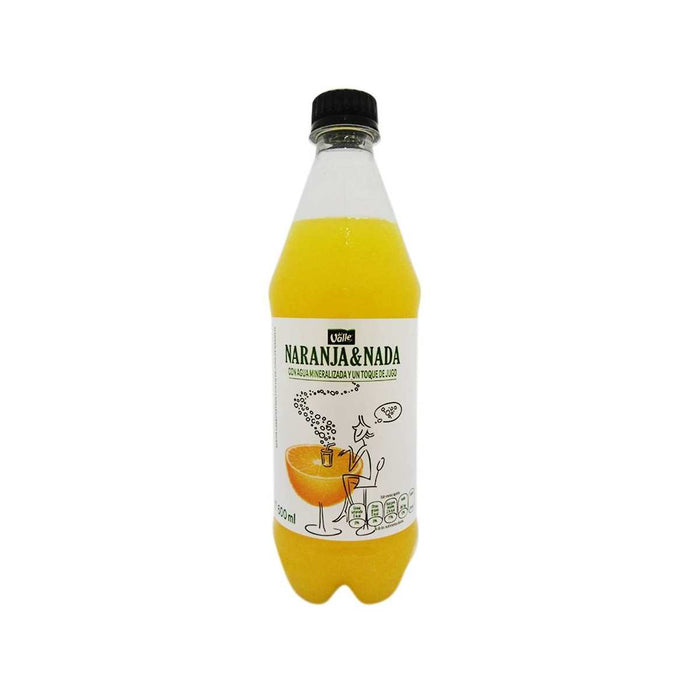 Naranja&Nada Con Agua Mineralizada Y Un Toque De Jugo 600Ml