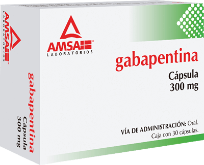 Gabapentina 30 Capsulas 300 mg AMSA Laboratorios