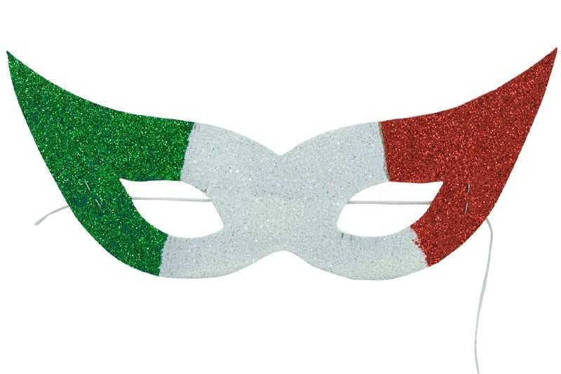 Antifaz Tricolor Diamantado con 5 Piezas