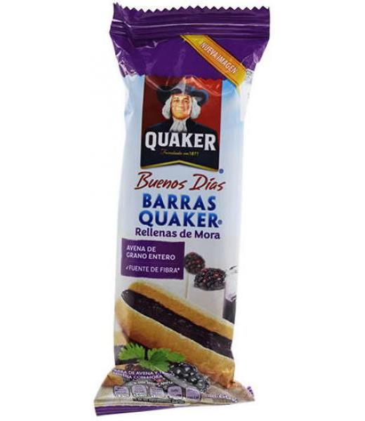 Barra Quaker Rellenas Sabor Mora Gamesa 60 gr