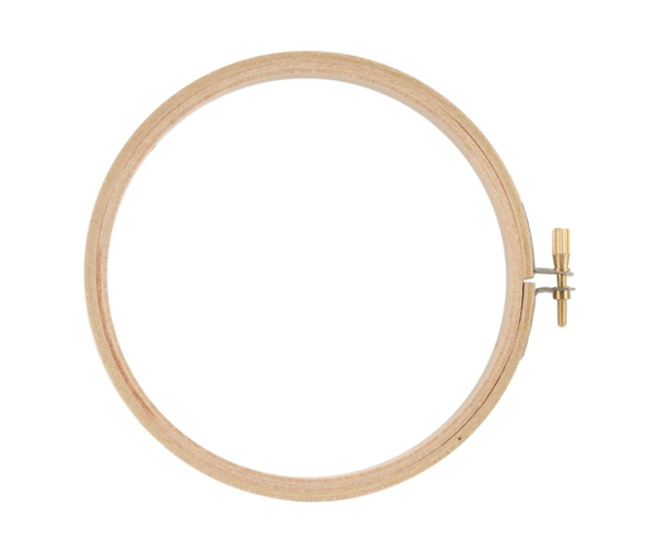 Bastidor Aro Madera con Resorte #2 Diametro 13.5 cm